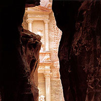Portail de la chambre au trésor -Al Khazneh - PETRA–Jordanie